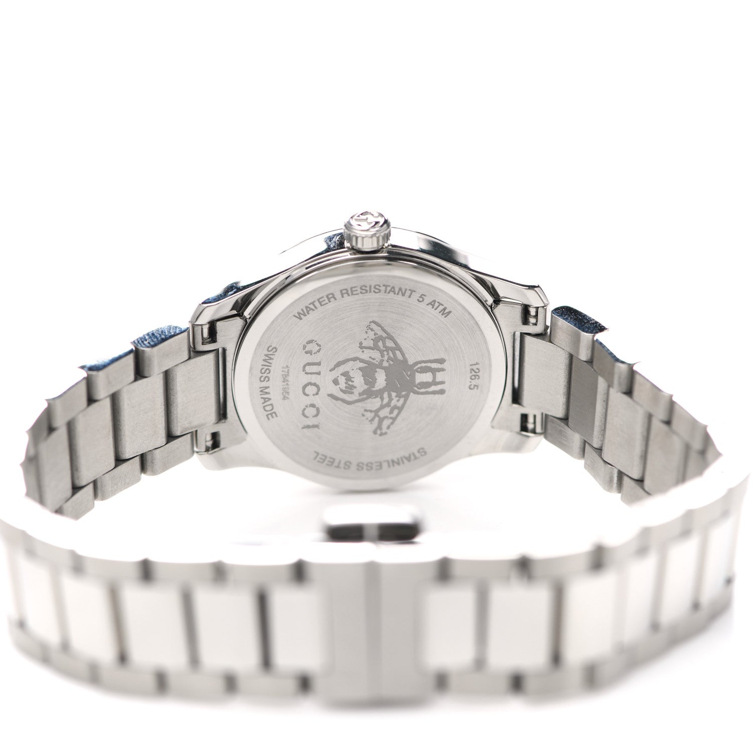 Gucci Stainless Steel 27mm G-Timeless Charm Quartz Watch 4 of 5