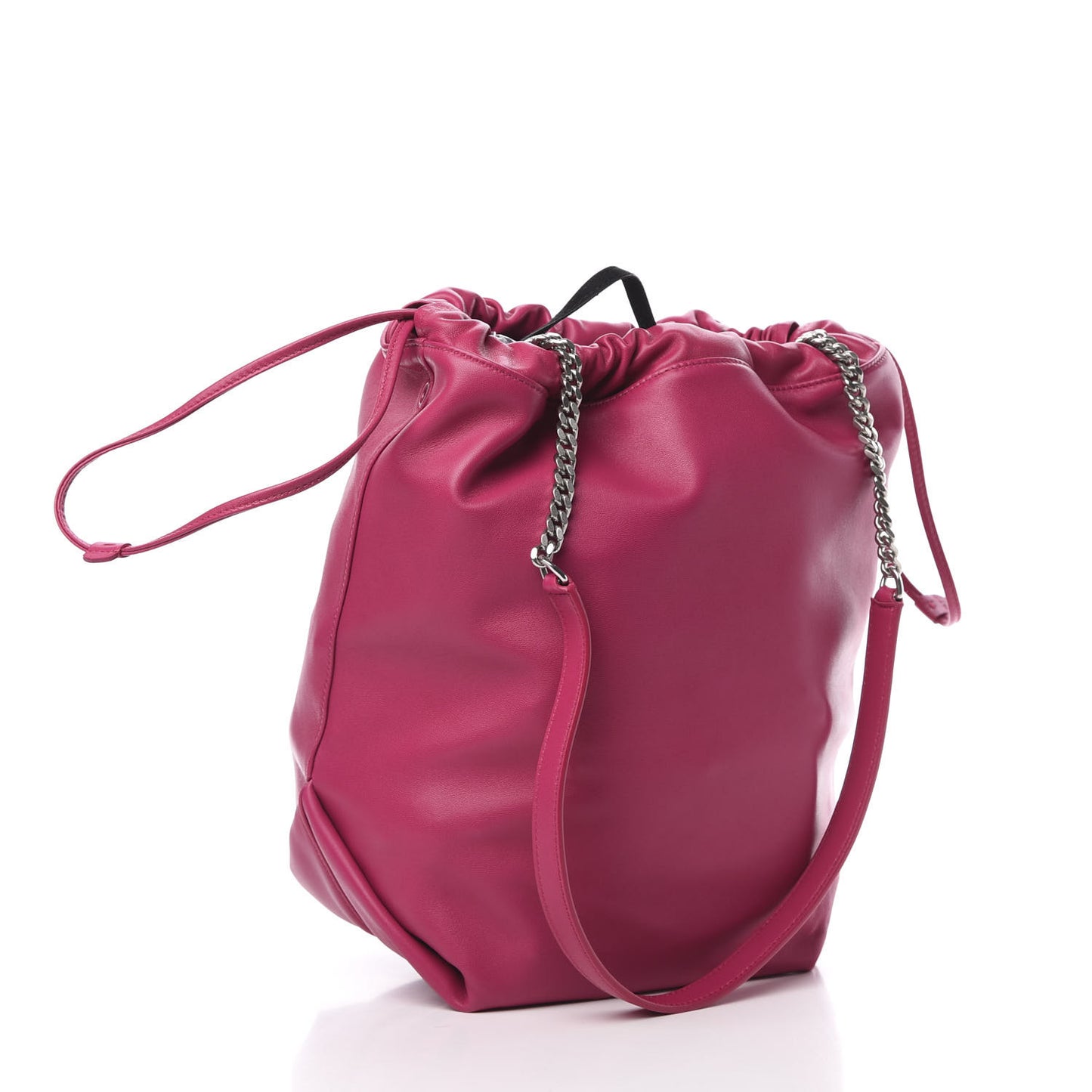 Lambskin Teddy Drawstring Bag Freesia