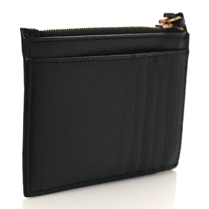Balenciaga Grained Calfskin Neo Classic Brass Hardware Long Coin Case Card Holder Black 3 of 6