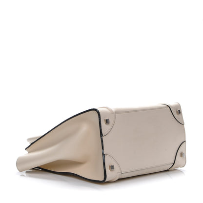 Celine Smooth Calfskin Mini Luggage Ivory 4 of 17