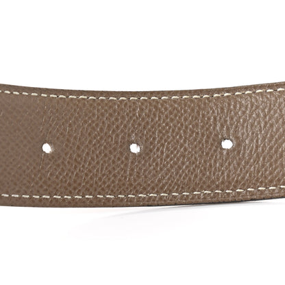 Hermes Swift Epsom 32mm H Belt 80 Gold Etoupe 3 of 6