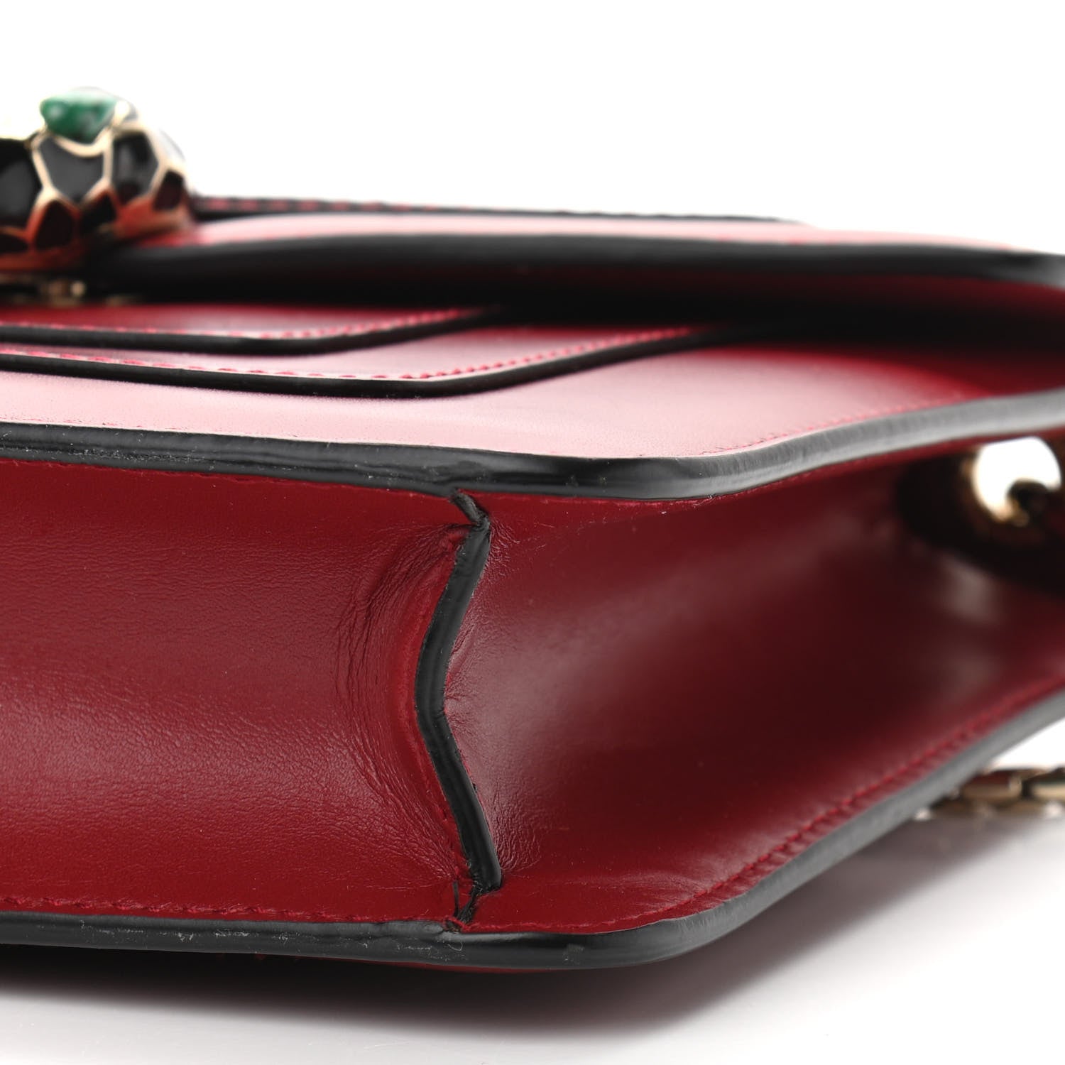 Bulgari Calfskin Serpenti Forever Crossbody Bag Ruby Red 5 of 13