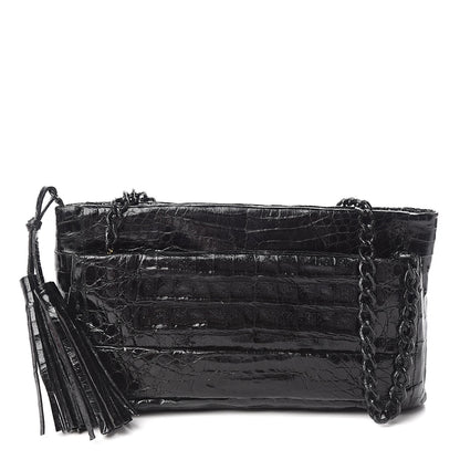 Nancy Gonzalez Crocodile Shoulder Bag Black 1 of 11