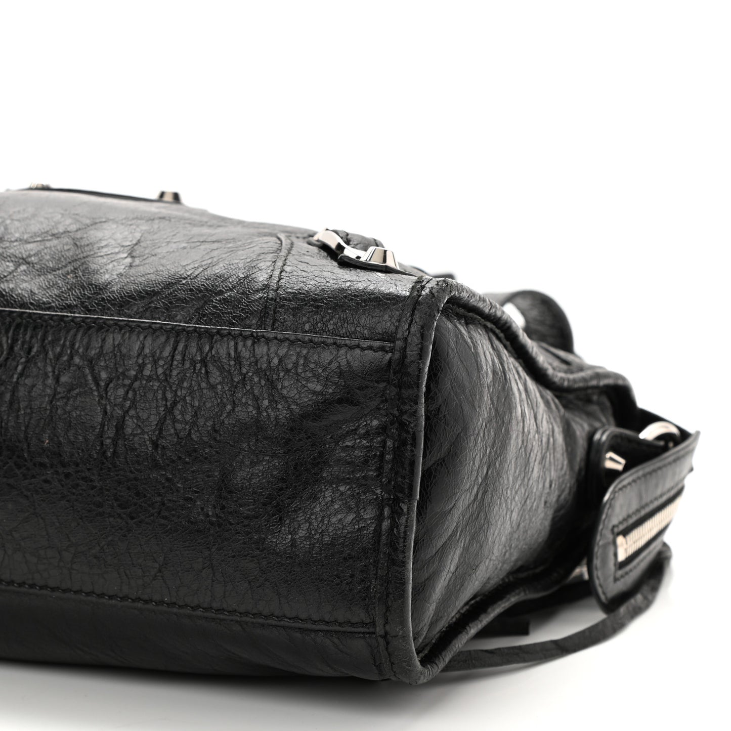 Agneau Classic Silver Hardware S City Black