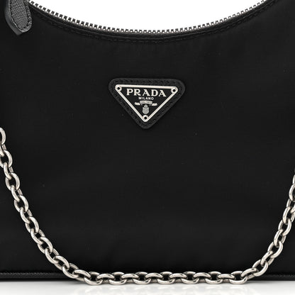 Prada Nylon Re-Edition 2005 Shoulder Bag Black 9 of 12