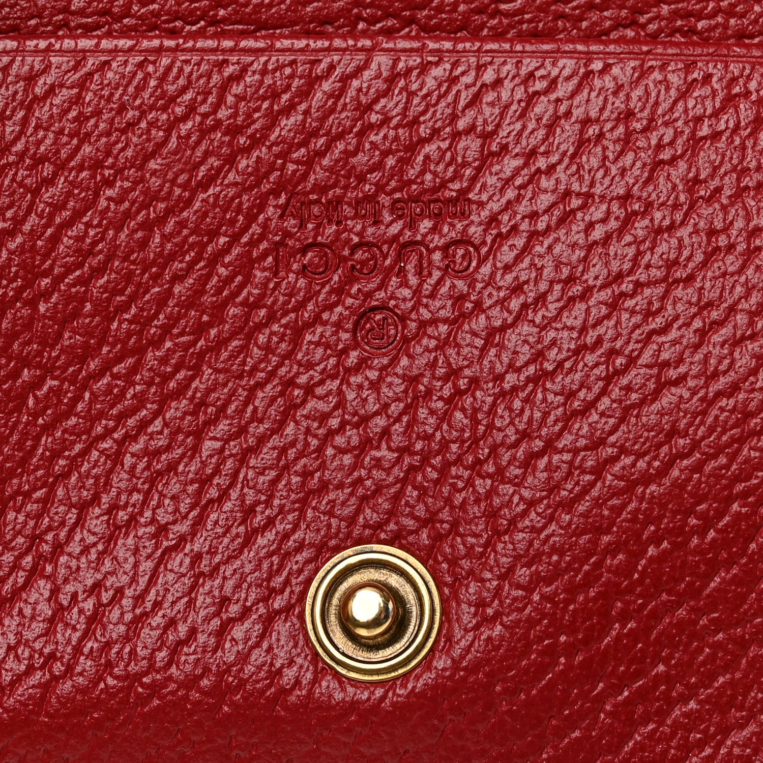 Gucci GG Supreme Monogram Web Queen Margaret Card Case Wallet Red 6 of 9