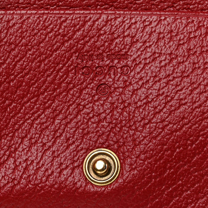 Gucci GG Supreme Monogram Web Queen Margaret Card Case Wallet Red 6 of 9
