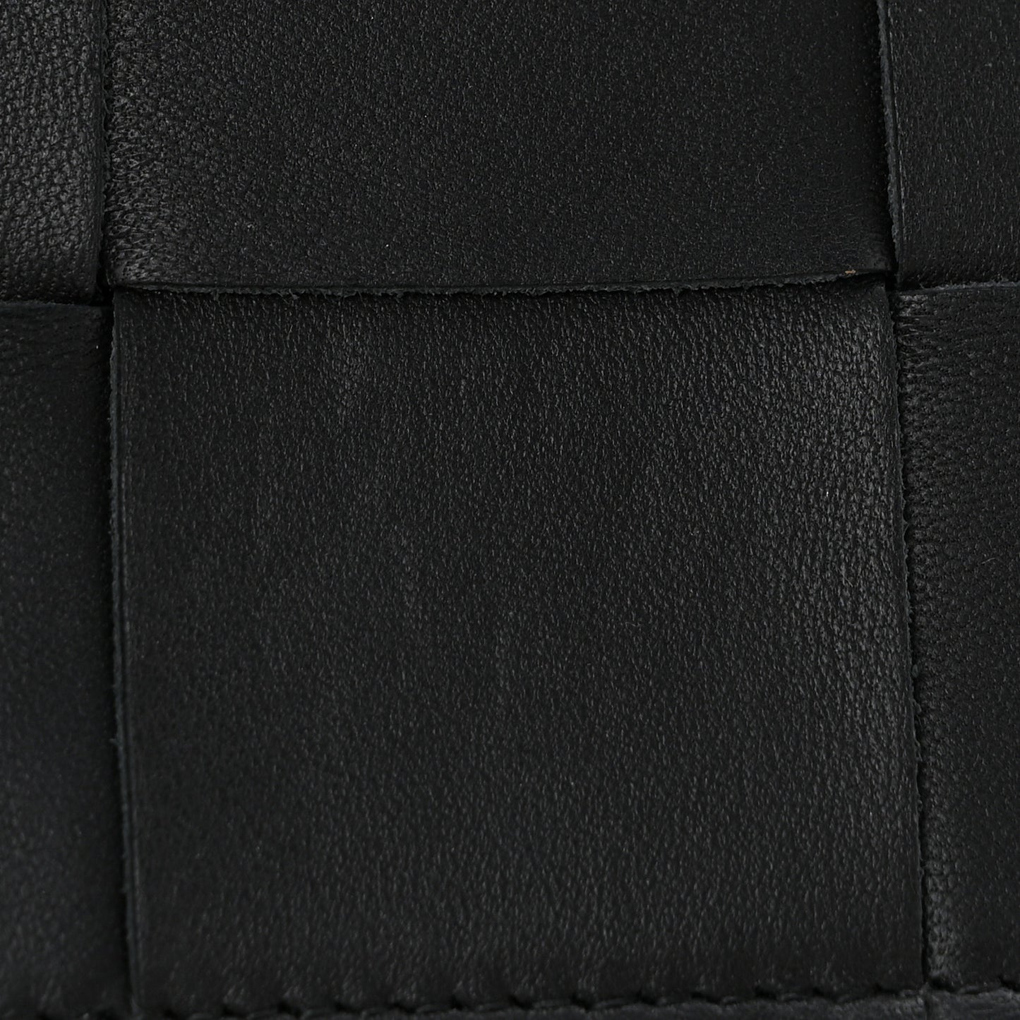 Lambskin Maxi Intrecciato Mini Cassette Crossbody Bag Black