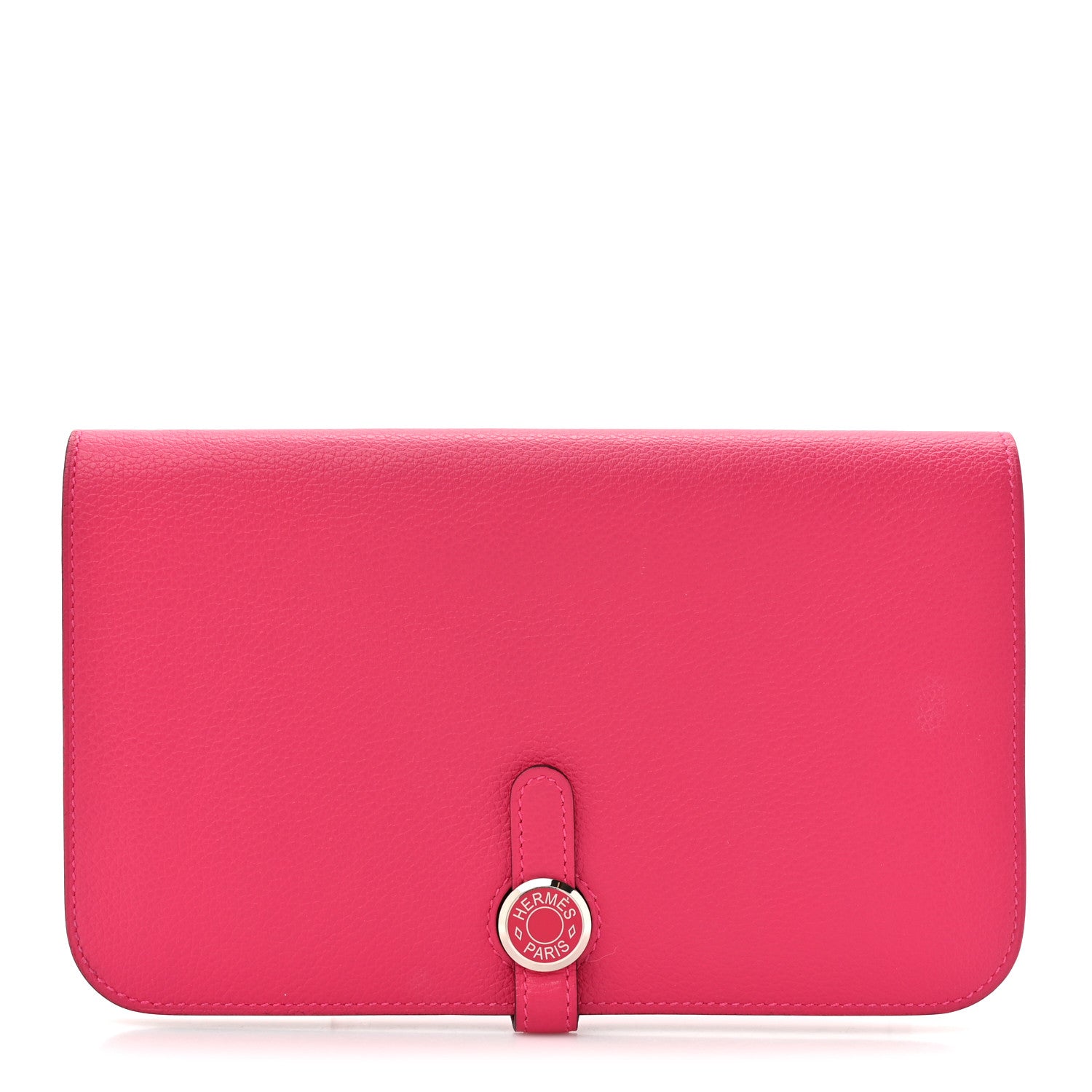 Hermes Evercolor Laque Dogon Duo Wallet Rose Mexico 1 of 11