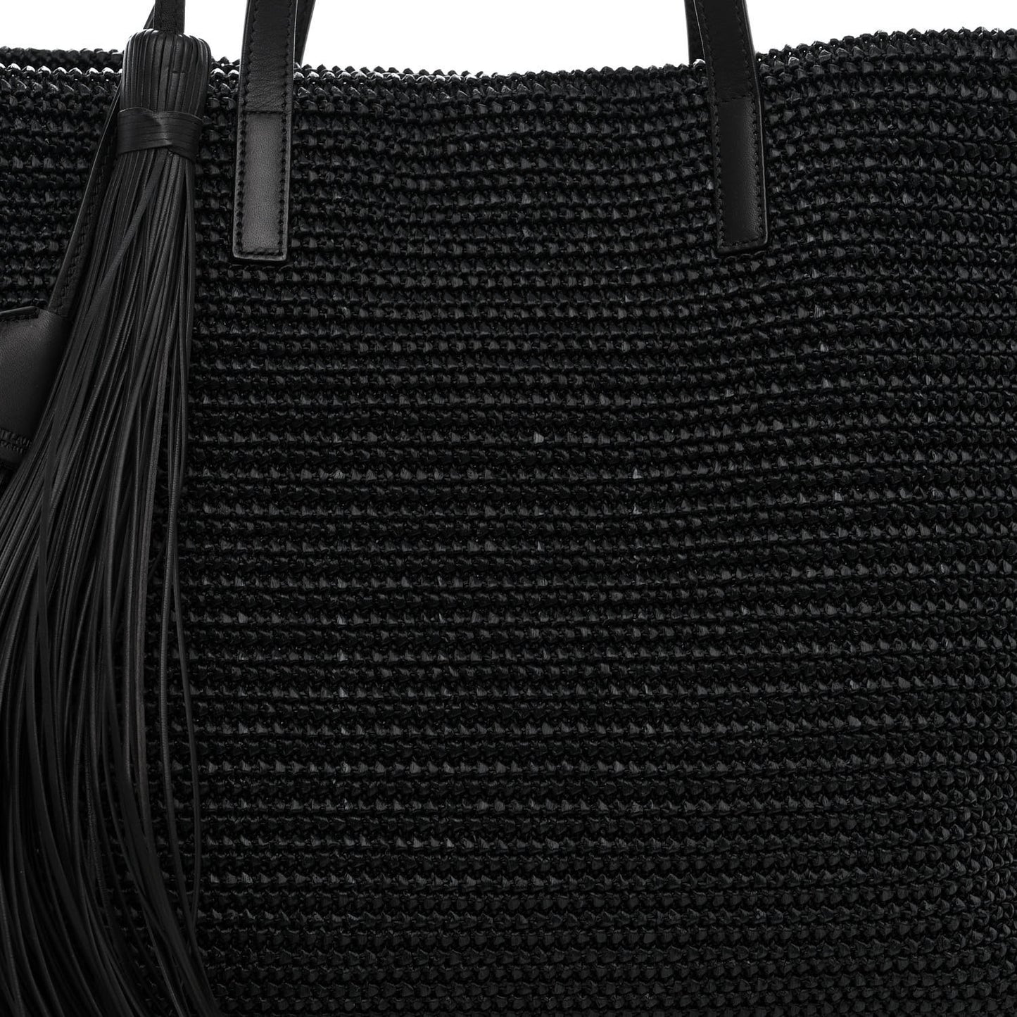 Raffia Tote Black
