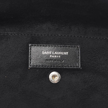 Saint Laurent Lambskin Teddy Drawstring Bag Dark Notte 7 of 11