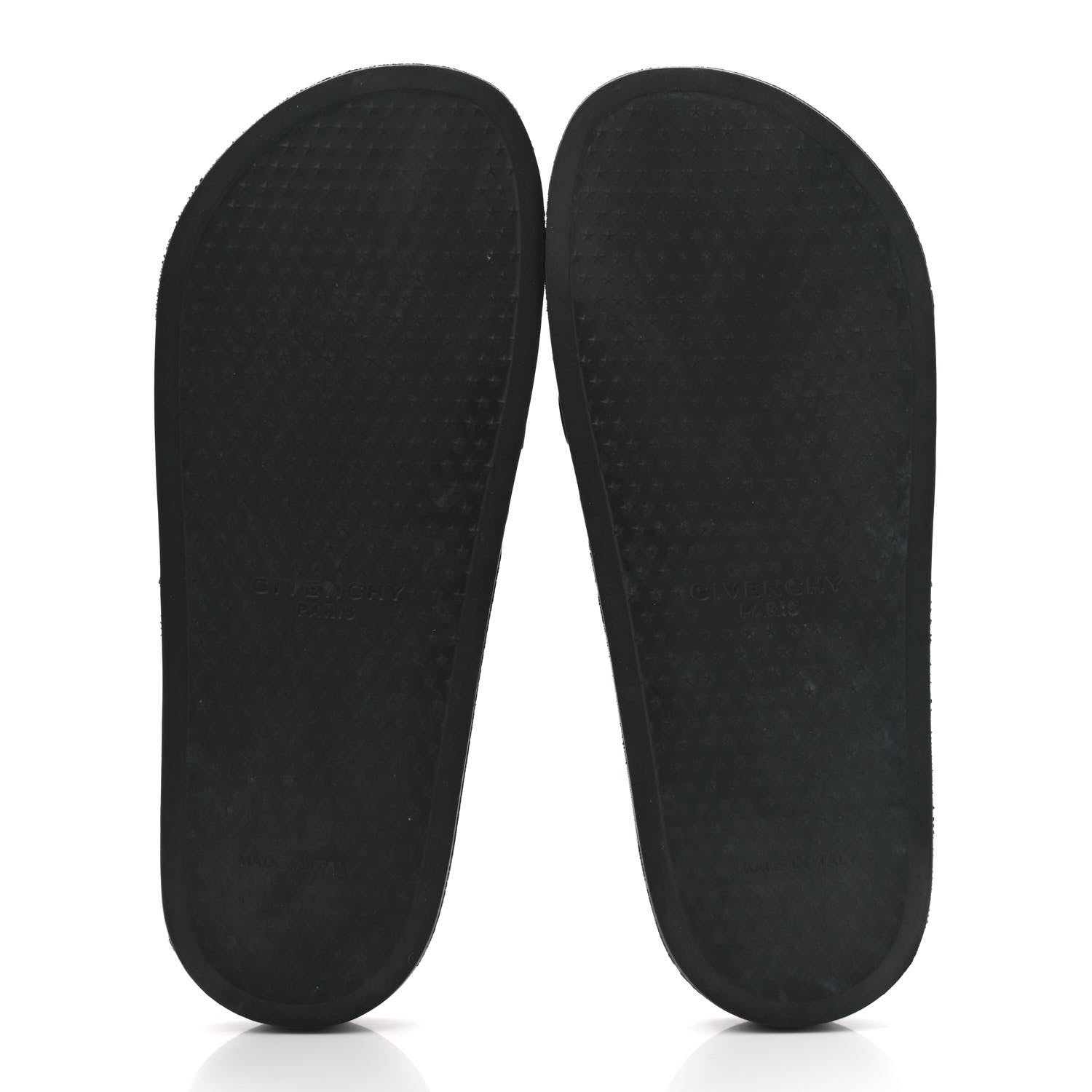 Givenchy Rubber Logo Pool Slide Sandals 40 Black 5 of 10