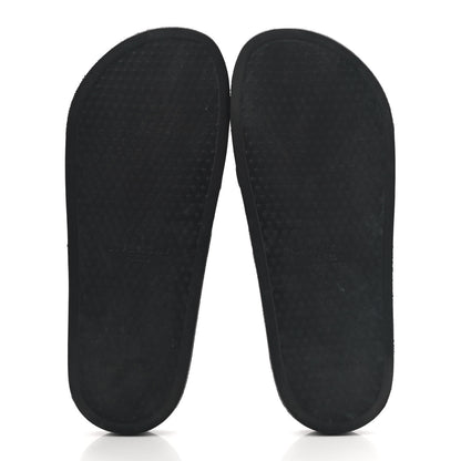Givenchy Rubber Logo Pool Slide Sandals 40 Black 5 of 10