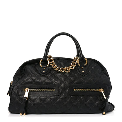 Marc Jacobs Calfskin Quilted Dita Duffle Bag Black 1 of 8