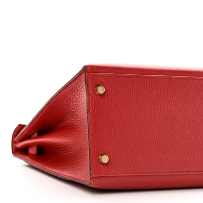 Hermes Ardennes Kelly Sellier 35 Rouge Vif 9 of 10