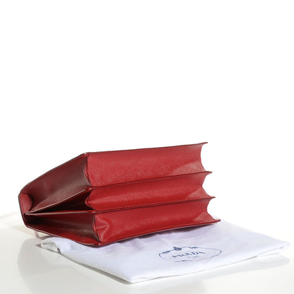 Prada Saffiano Print Makeup Face Tote Alabastro Fuoco 4 of 9