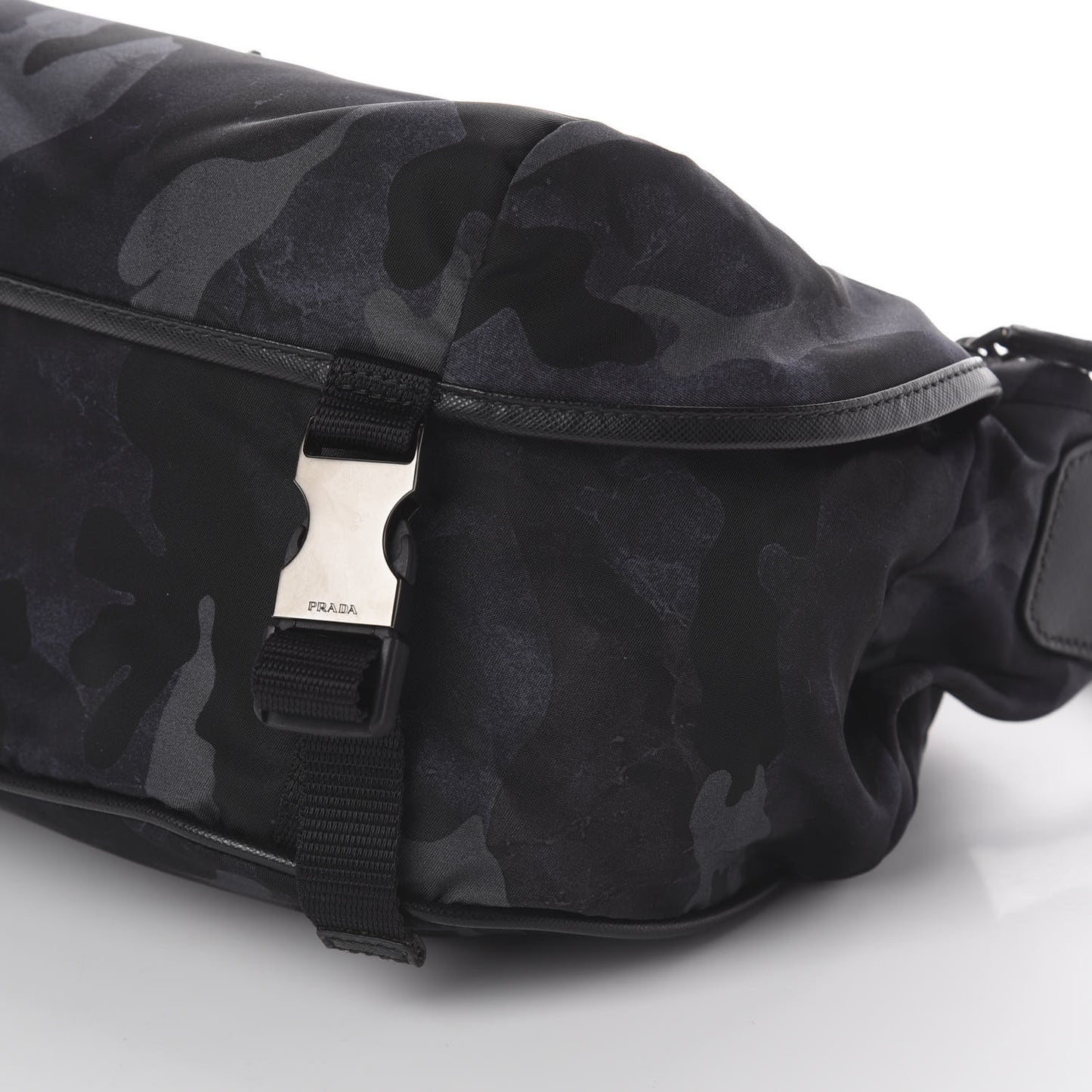Tessuto Nylon Camouflage Belt Bag Fumo