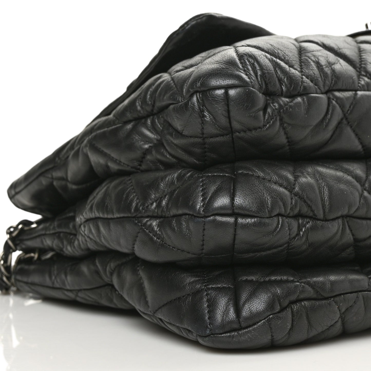 Lambskin Quilted Chanel 3 Maxi Tote Black