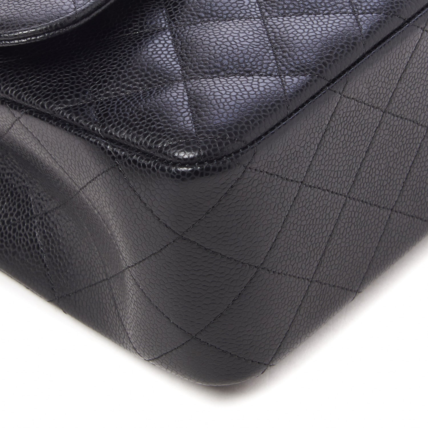 Chanel Caviar Quilted Jumbo Double Flap Black 6 of 10