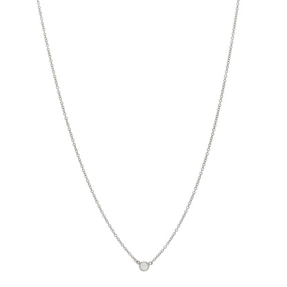 Tiffany Platinum Diamond .08ct Elsa Peretti Diamonds by the Yard Pendant Necklace 1 of 4