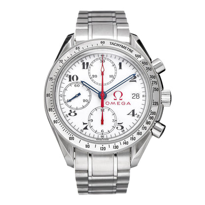 Omega Stainless Steel 39mm Speedmaster Date Olympic Series Automatic Watch White 3513.20.00 1 of 9