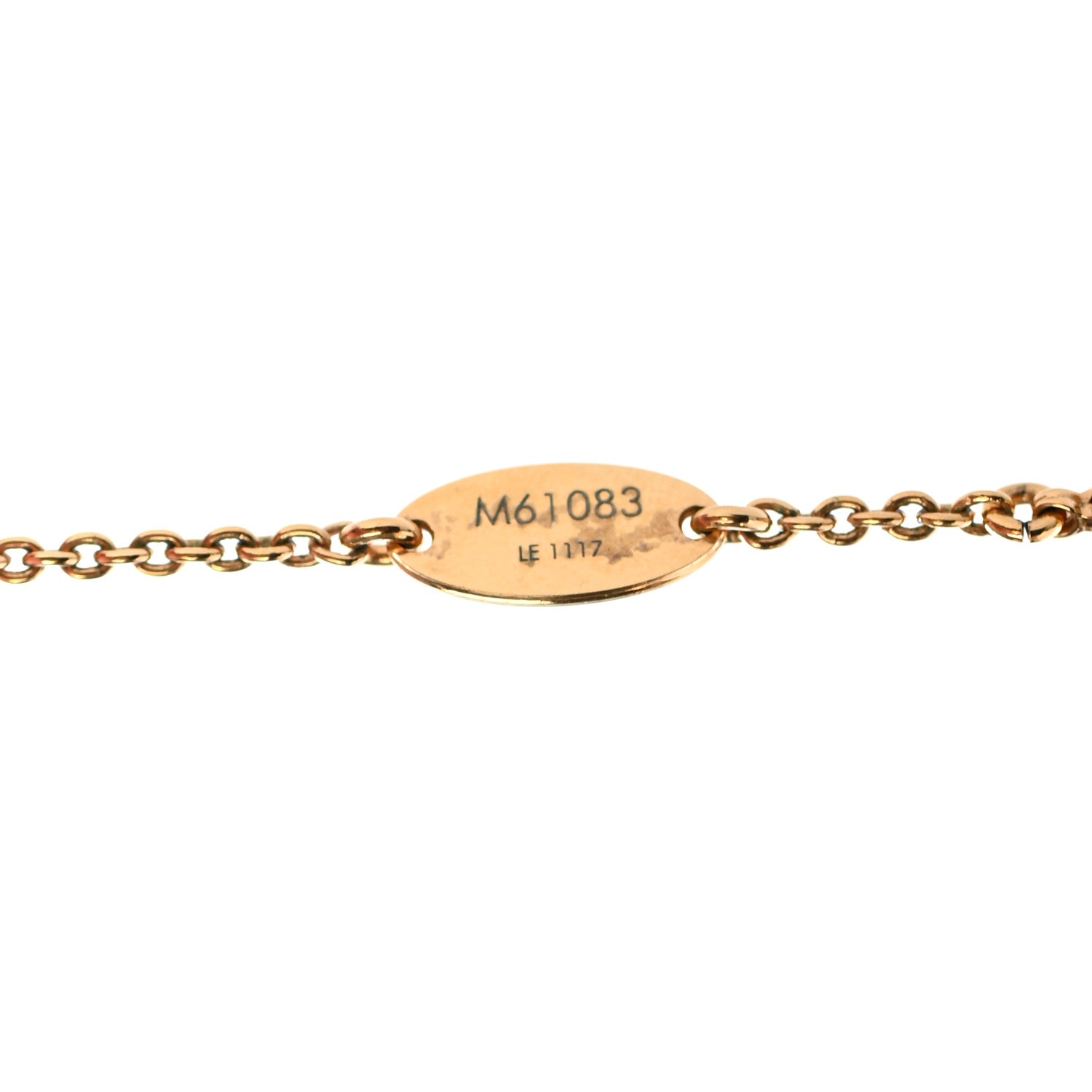 Louis Vuitton Essential V Necklace Gold 4 of 5
