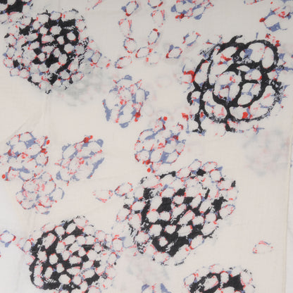 Chanel Cashmere Silk Camellia Scarf Ivory 4 of 6