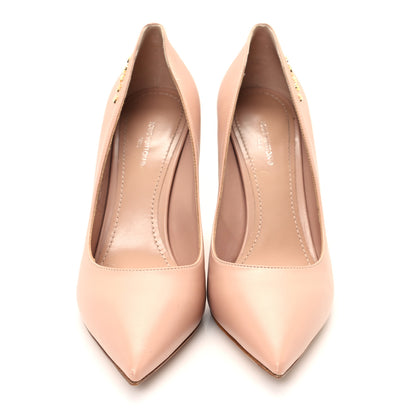 Louis Vuitton Calfskin Signature Pumps 37.5 Nude Pink 3 of 10