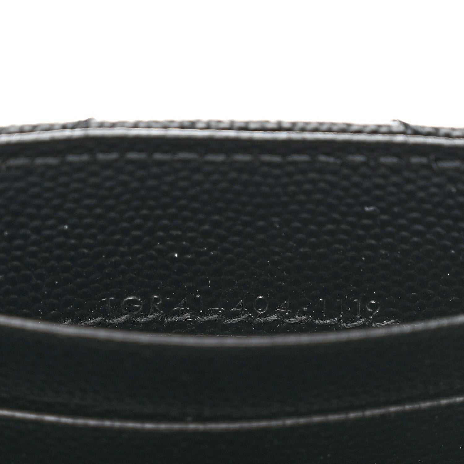 Saint Laurent Grain De Poudre Matelasse Chevron Small Monogram Envelope Wallet Black 7 of 7