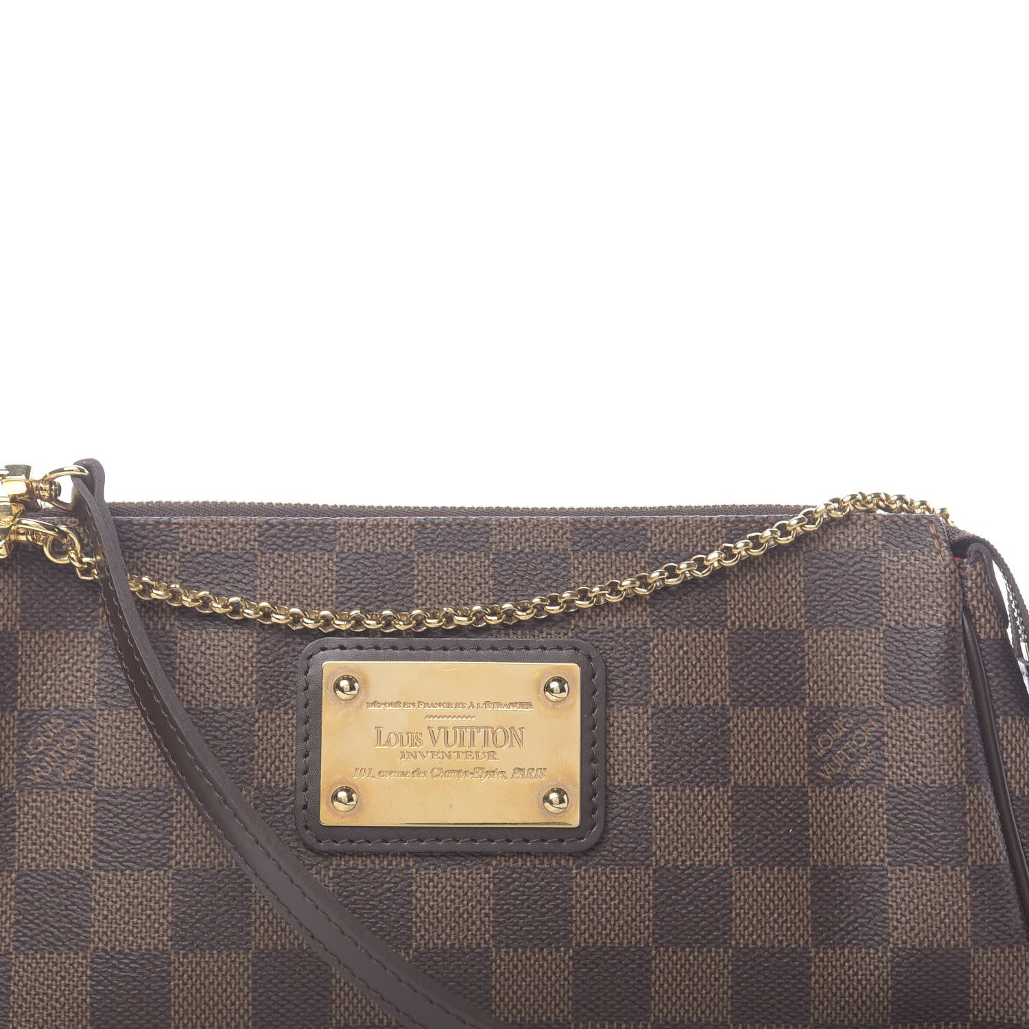 Louis Vuitton Damier Ebene Eva Clutch 9 of 10