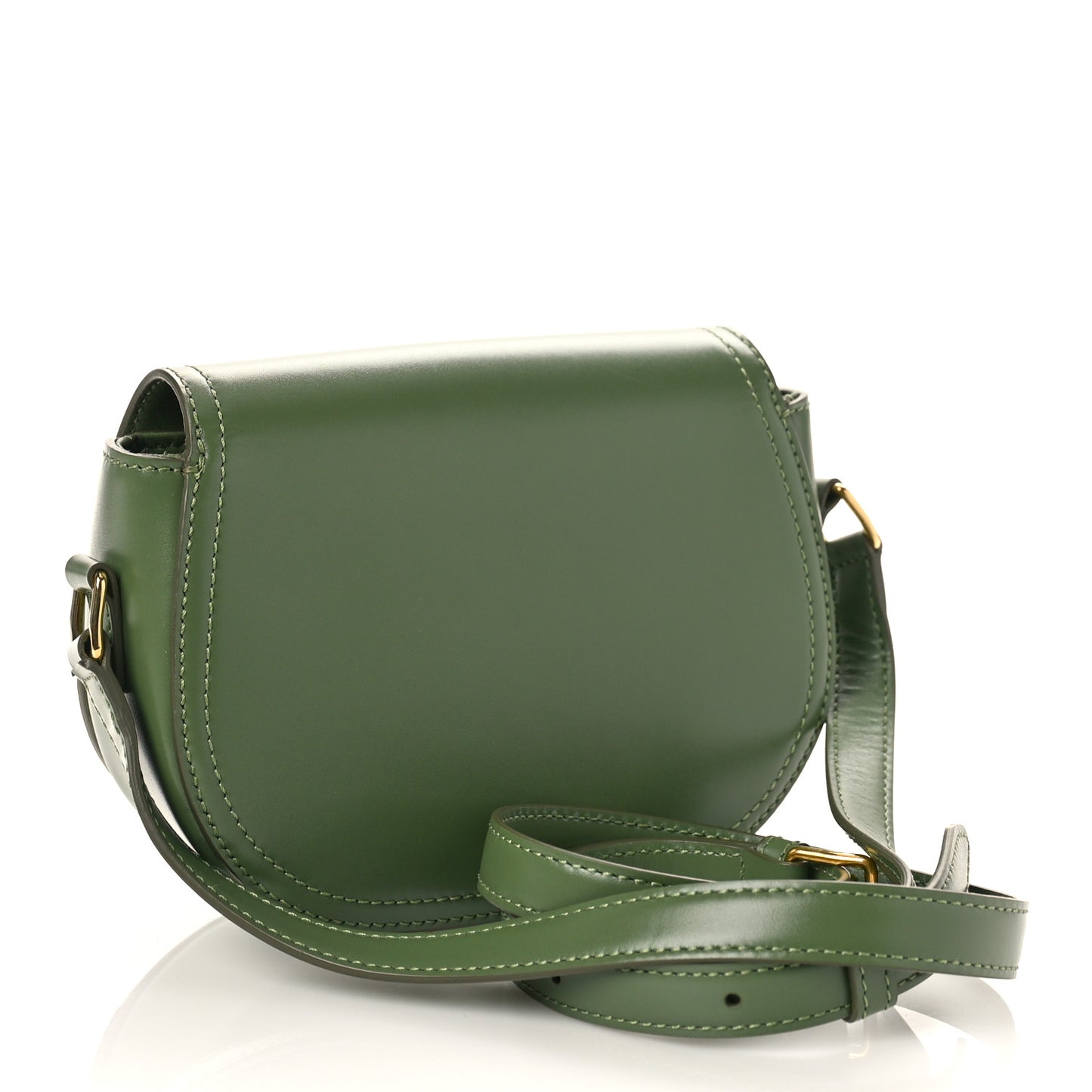 Natural Calfskin Small Crecy Bag Green