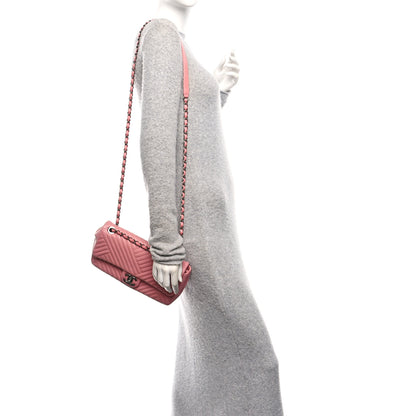 Chanel Lambskin Quilted Medium CC Crossing Flap Pink 2 of 11
