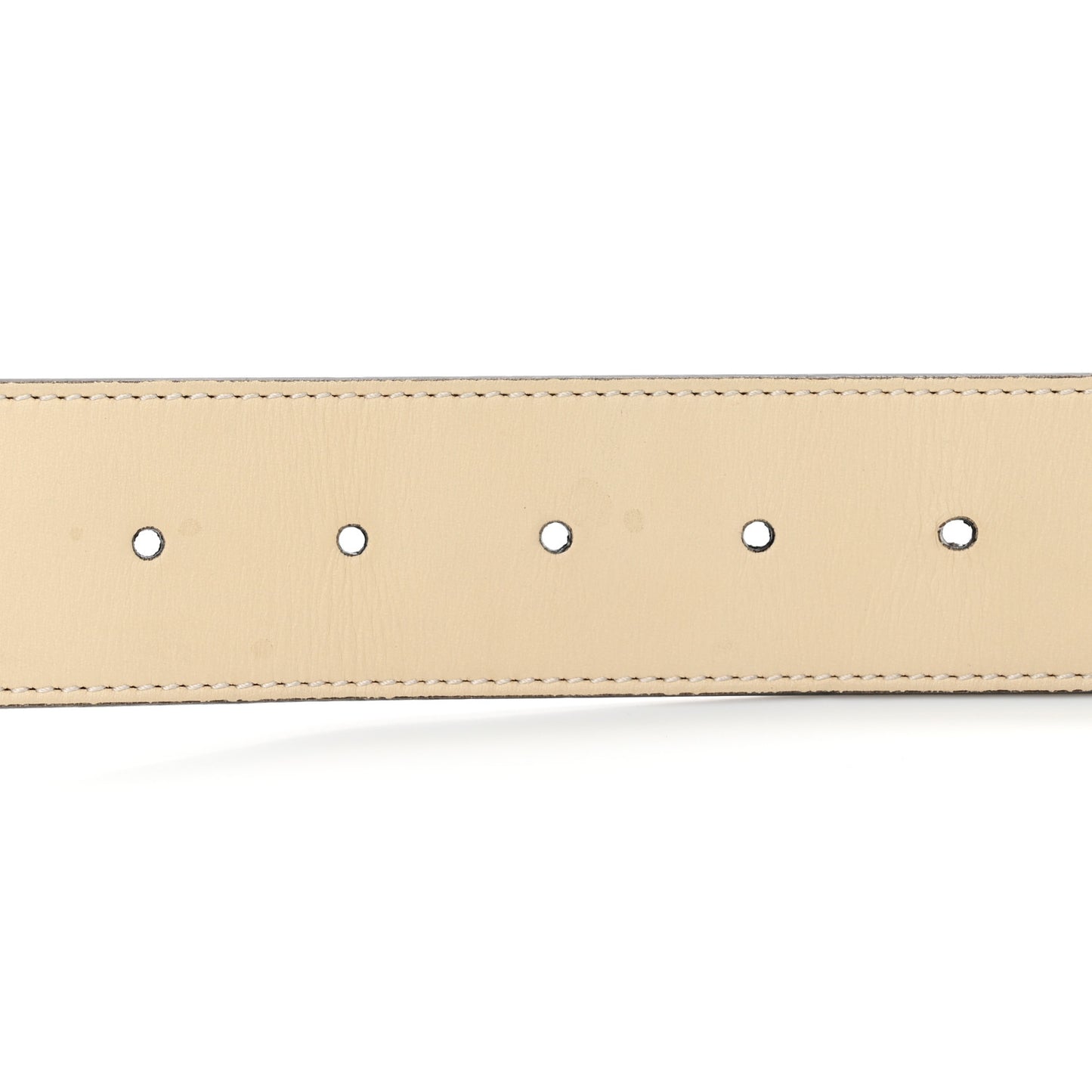 Calfskin Double G 40mm Belt 100 40 Mystic White