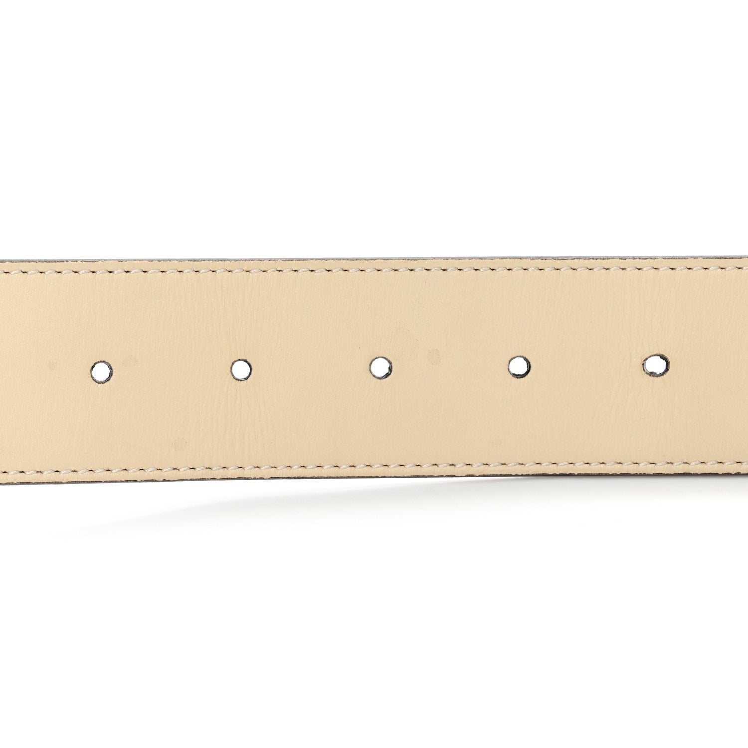 Gucci Calfskin Double G 40mm Belt 100 40 Mystic White 5 of 6