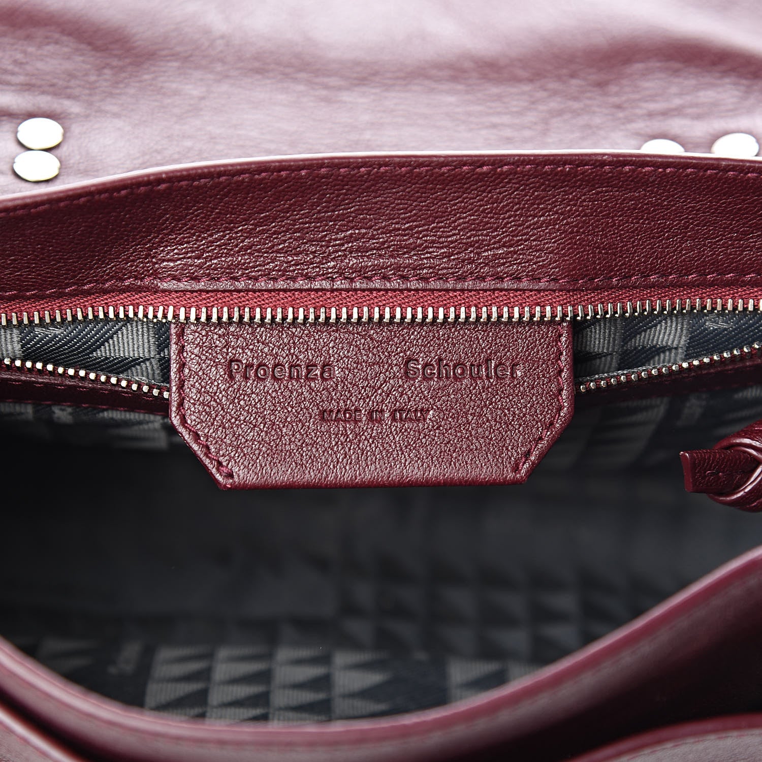 Proenza Schouler Lambskin Tiny PS1 Satchel Oxblood 6 of 10