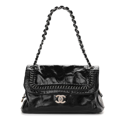 Chanel Patent Large Luxe Ligne Flap Black 1 of 10