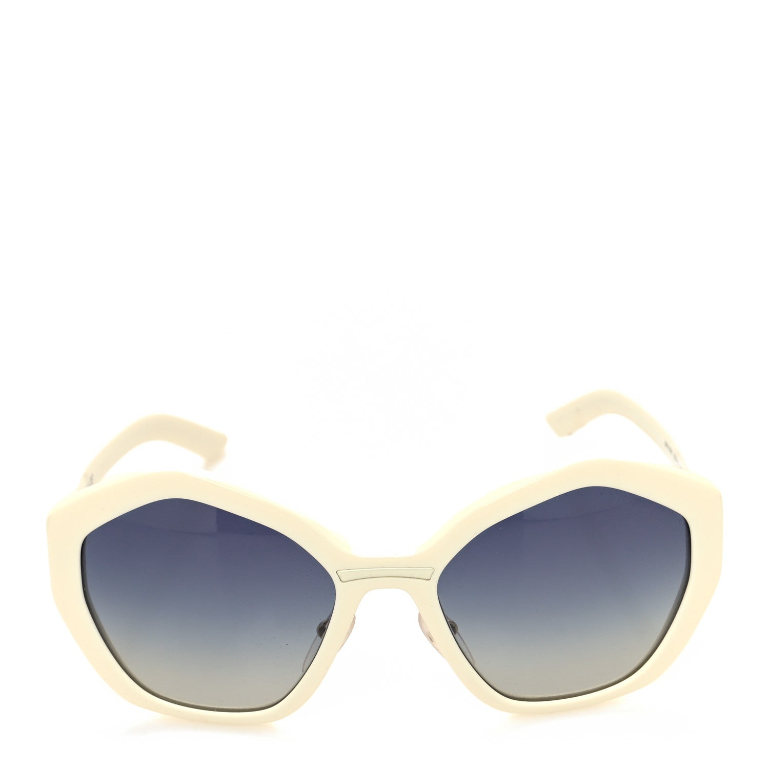 Prada Acetate Geometric Sunglasses SPR 08X White 2 of 6