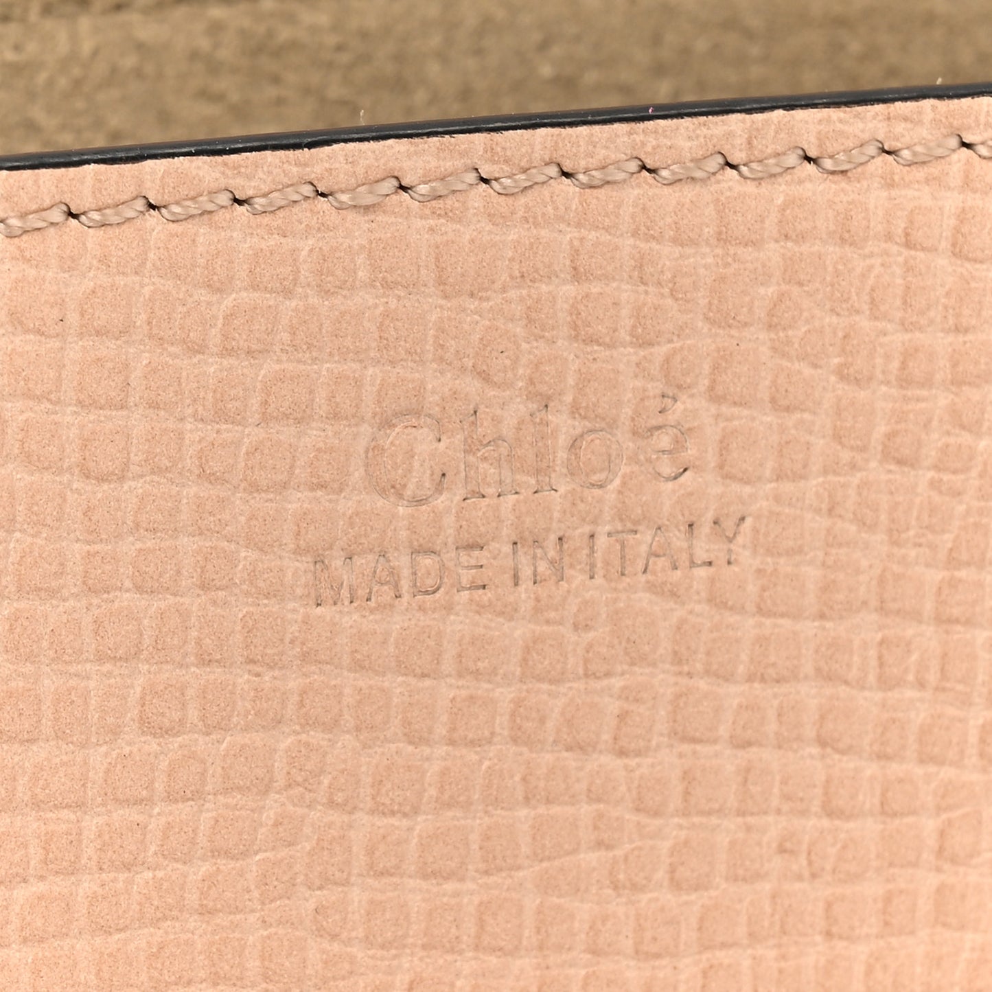 Grained Calfskin Lambskin Bi-Color Drew Shoulder Bag Powder Beige Caramel
