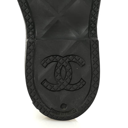 Chanel Caoutchouk CC High Boots 40 Black 8 of 9