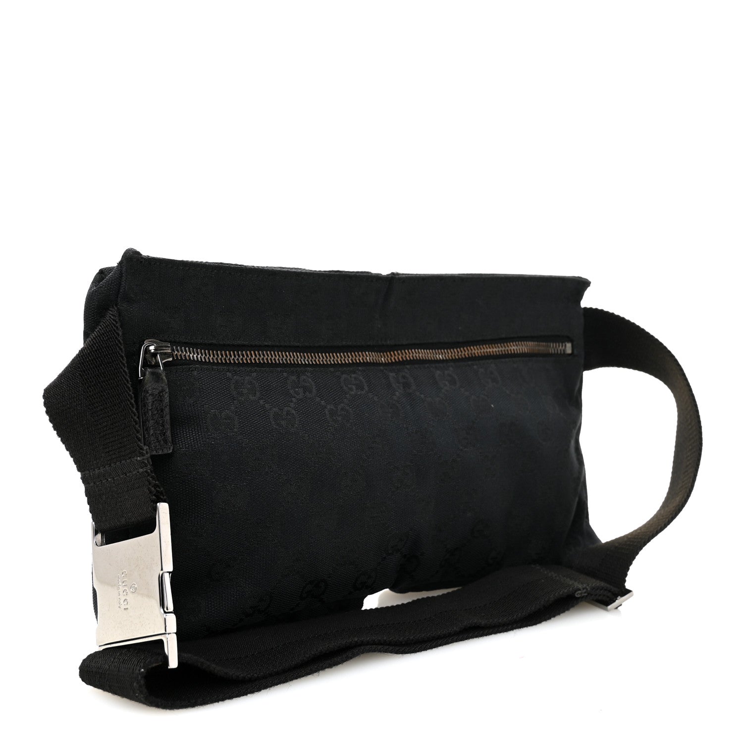 Gucci GG Monogram Double Pocket Belt Bag Black 3 of 11