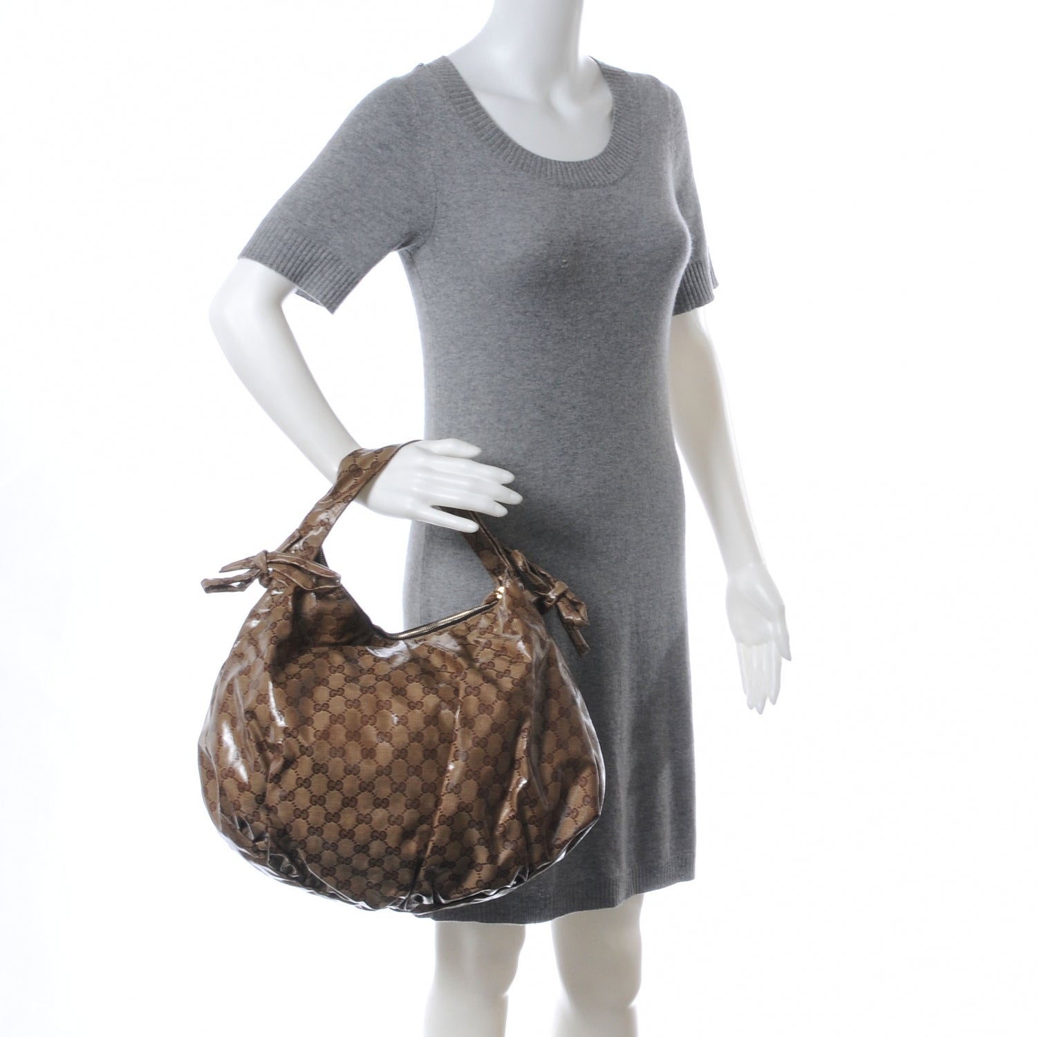 Gucci Crystal Monogram Hysteria Hobo 2 of 7