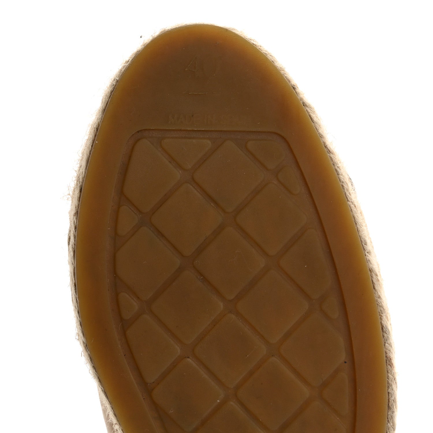 Chanel Lambskin CC Espadrilles 40 Beige Black 8 of 10