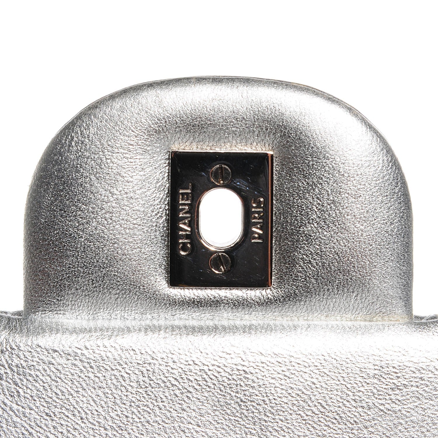 Chanel Metallic Lambskin Quilted Maxi Single Flap Silver 6 of 9