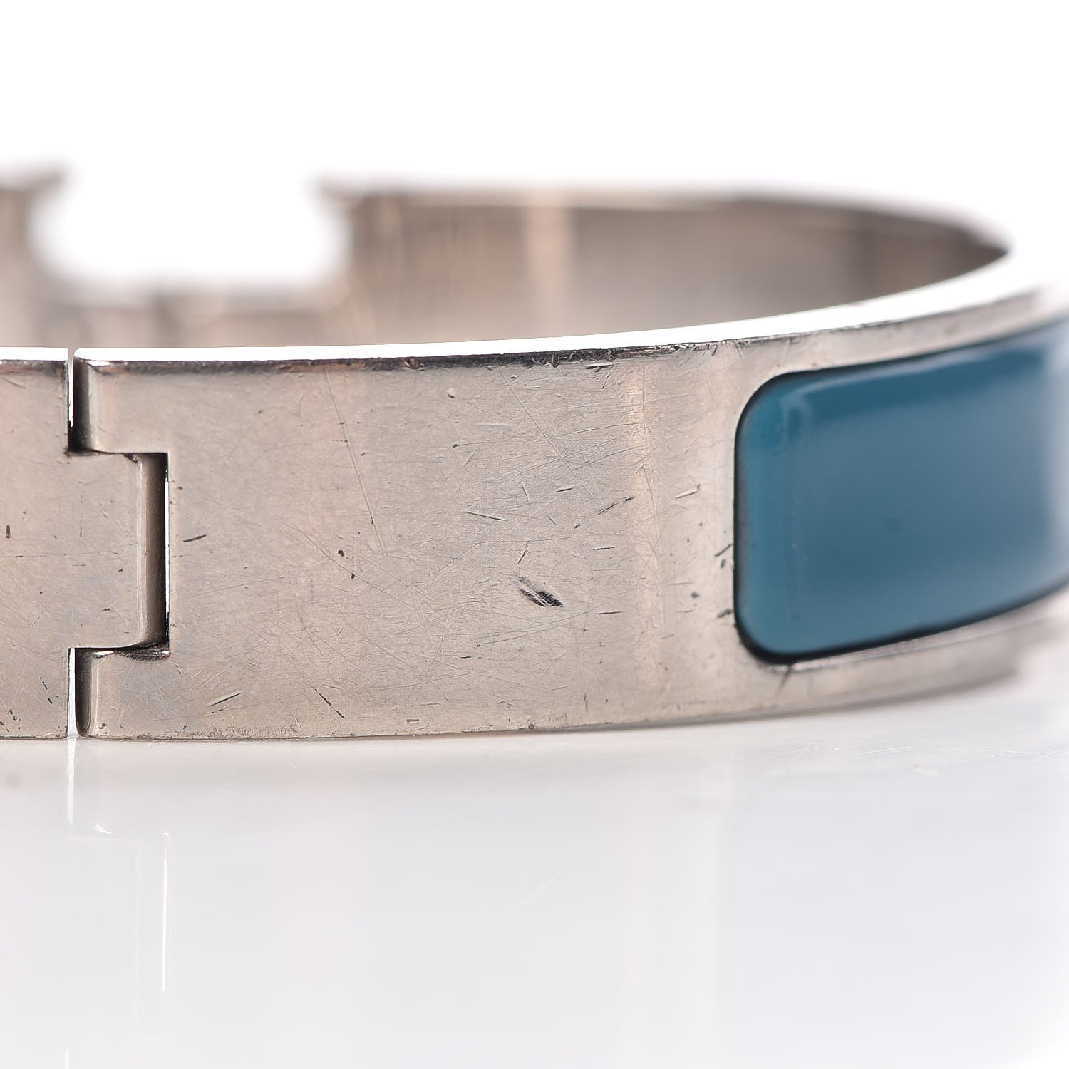 Hermes Enamel Narrow Clic Clac H Bracelet PM Bleu Indien 5 of 5