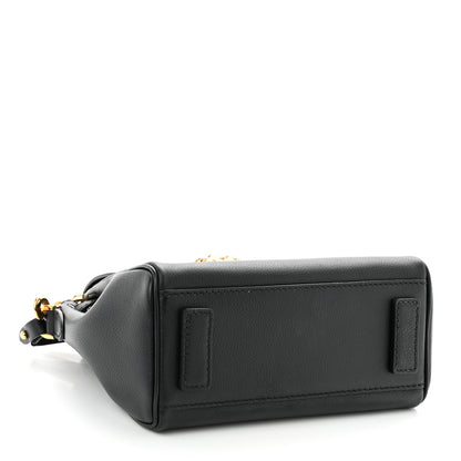 Versace Grained Calfskin Small La Medusa Top Handle Bag Black 4 of 11