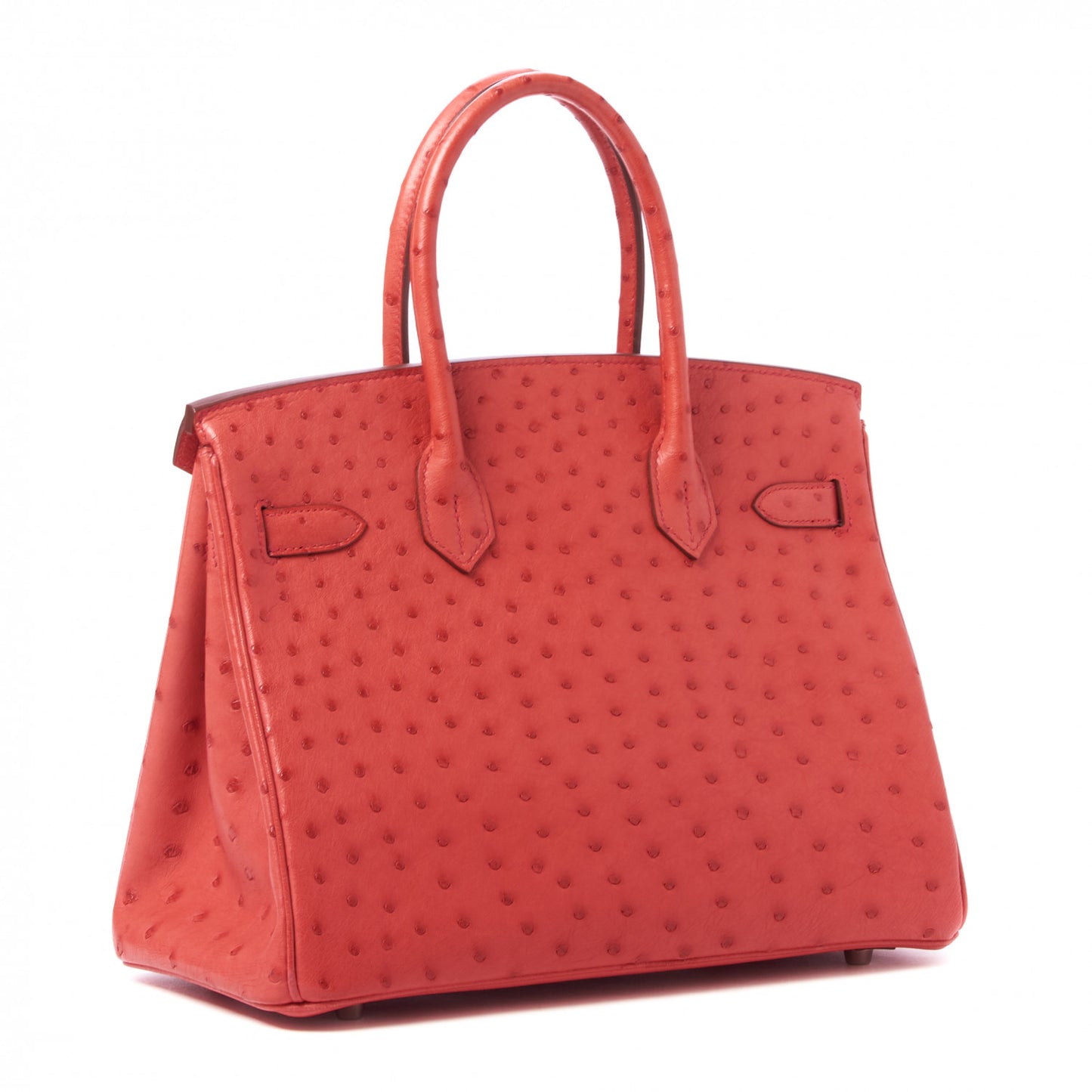 Ostrich Birkin 30 Bougainvillea