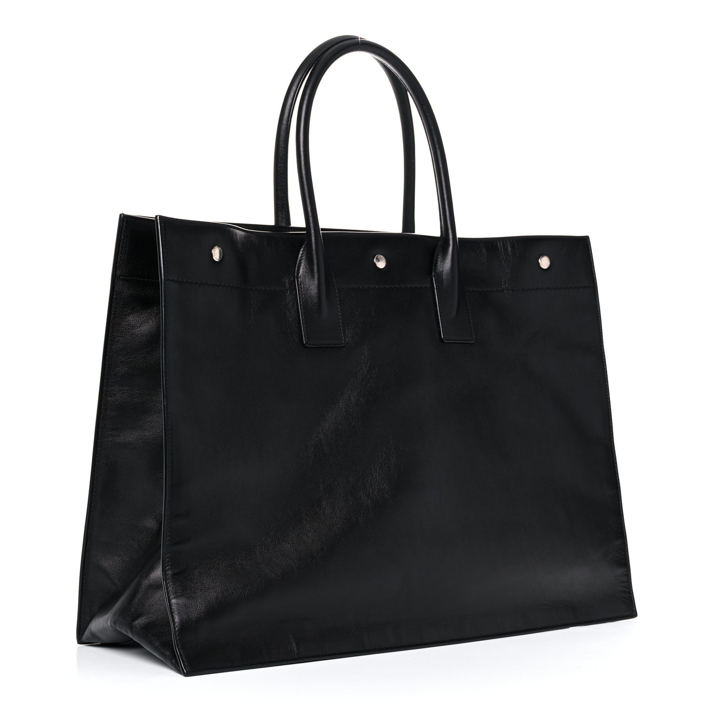Vitello Rive Gauche Large Tote Black