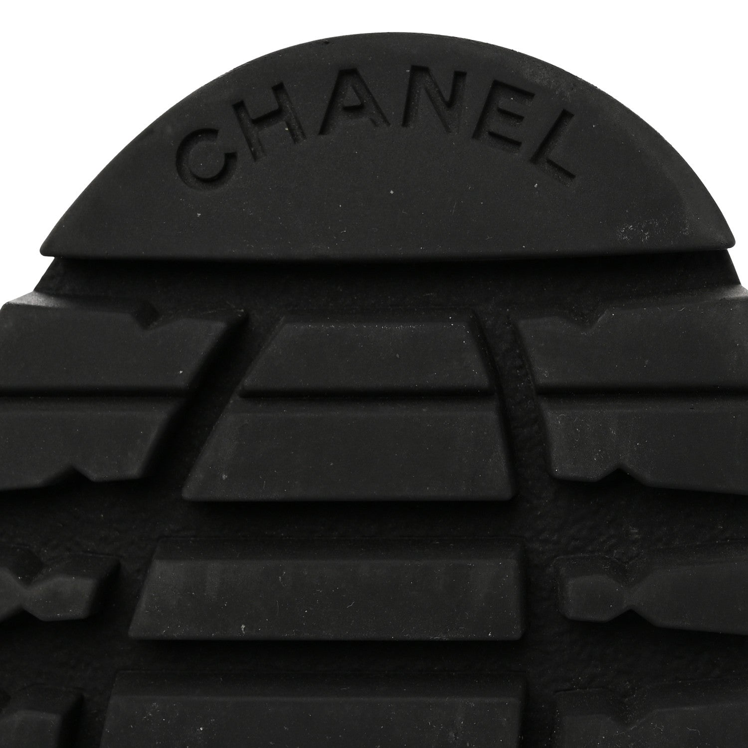 Chanel Calfskin CC Lace Up Combat Boots 38 Black 12 of 16