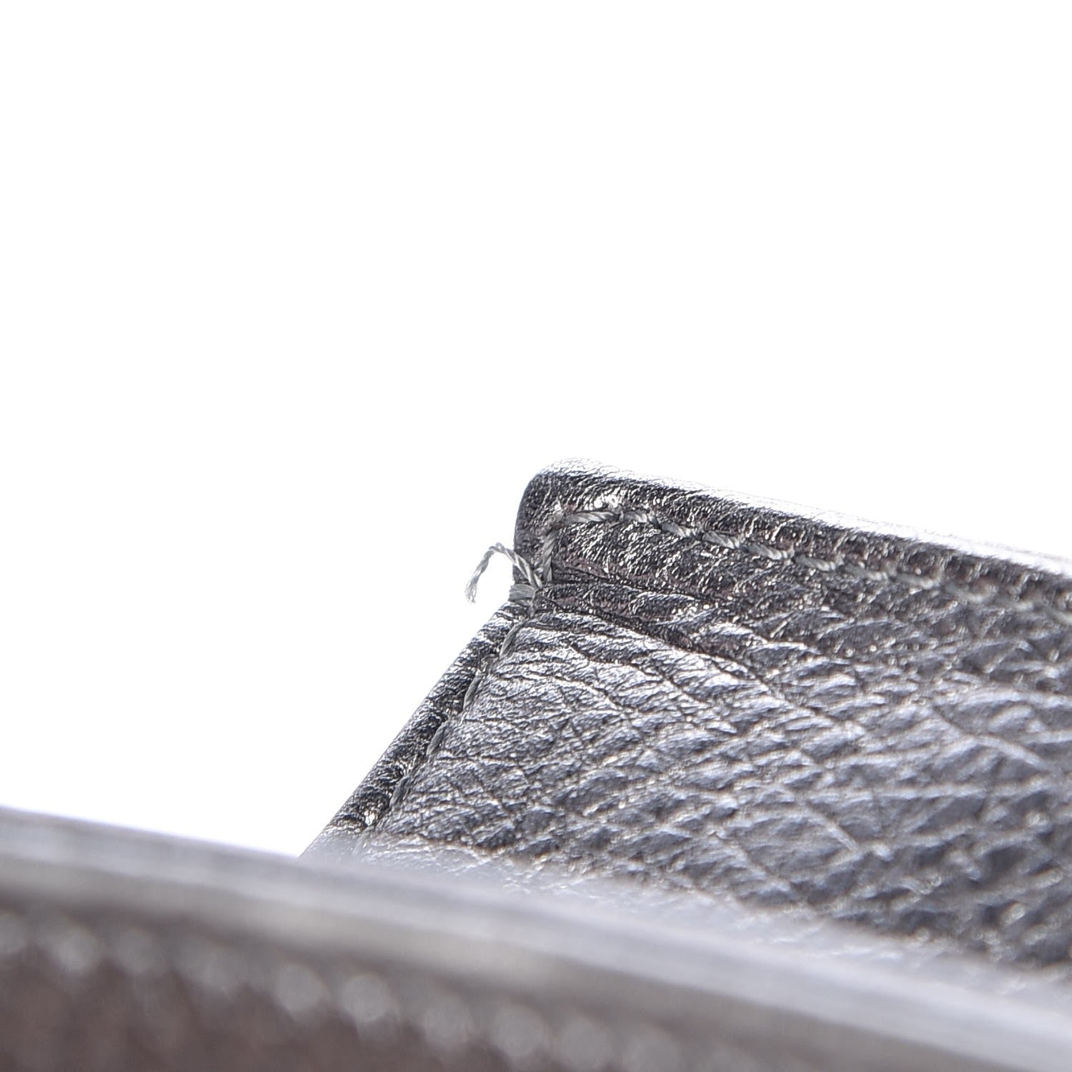Christian Dior Metallic Grained Calfskin Medium Diorama Flap Bag Silver 10 of 10