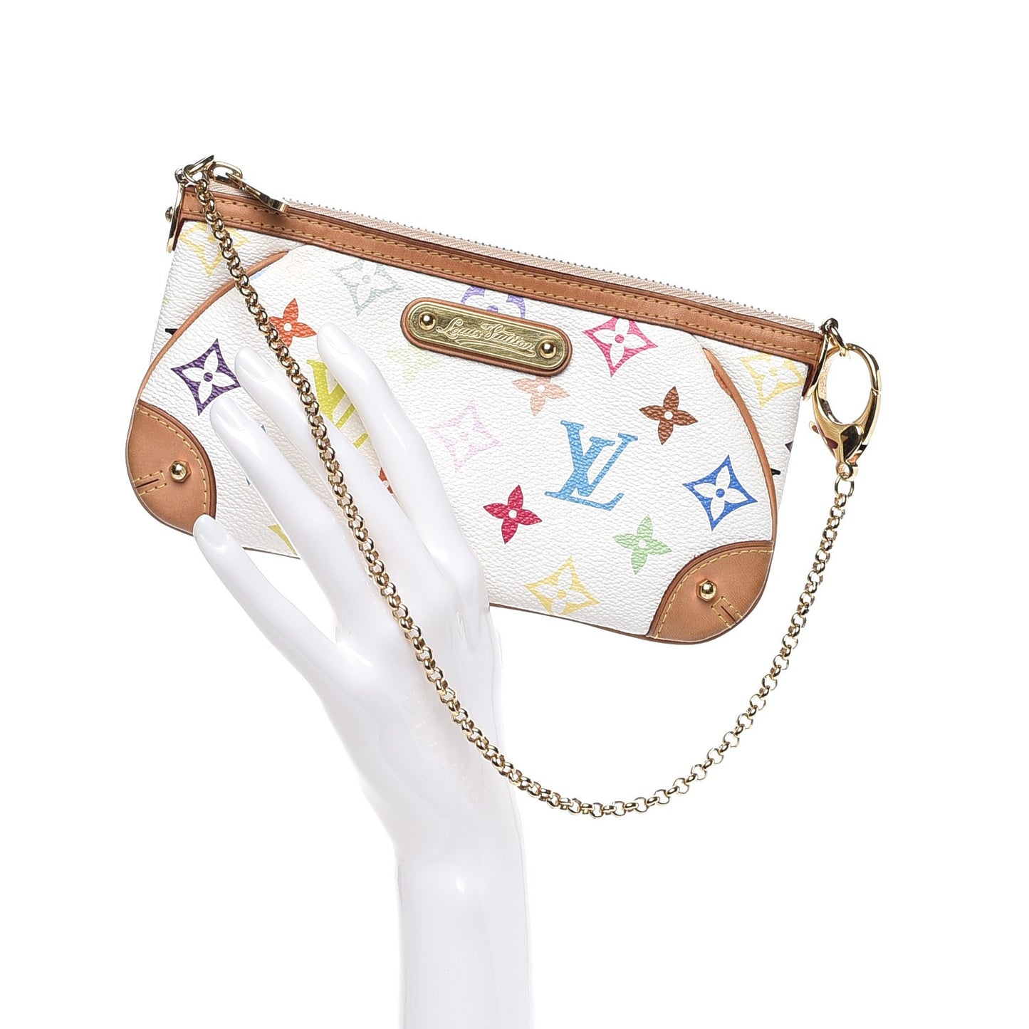 Monogram Multicolor Pochette Milla MM White